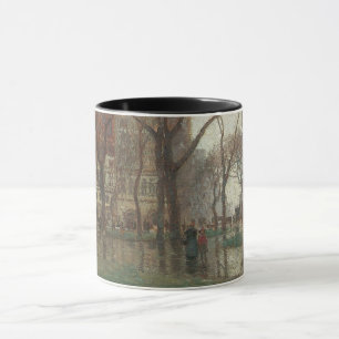 Caneca Dia de Rainy, Madison Square, Nova York, Paul Corn