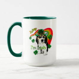 Caneca Dia de São Patrício de Beagle