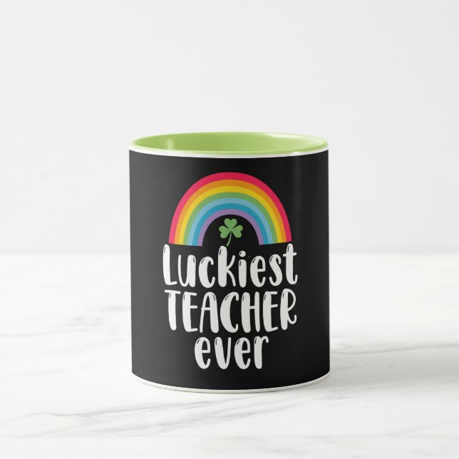 Caneca Dia de São Patrício De Presente De Professora Mais (Centro)