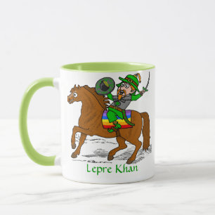 Caneca Dia de São Patrício Funny Lepre Khan