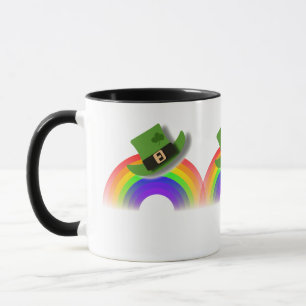 Caneca Dia de São Patrício Hat e Arco-íris