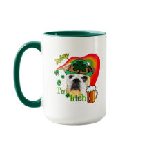 Dia de São Patrício Inglês Bulldog