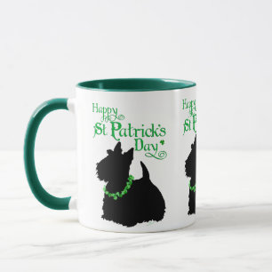 Caneca Dia de São Patrício Scottish Terrier