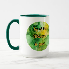 Caneca Dia de São Patrício 'Topo da Manhã'