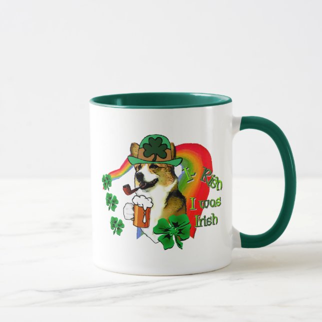 Caneca Dia de São Patrício Welsh Corgi (Direita)