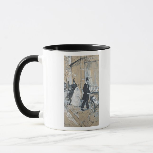 Caneca Dia do comunhão de Henri de Toulouse-Lautrec | (Esquerda)
