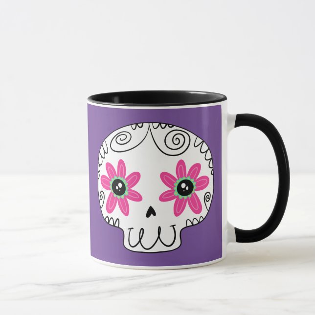 Caneca Dia do Crânio dos Mortos (Direita)