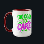 Caneca Dia do Pai Dão Mug - Taça Engraçada de Café para P<br><div class="desc">Comece sua manhã com atitude usando esta caneca "Legal demais para se importar". Com texto ousado no estilo neon grafite, esta xícara de café engraçada torna cada gole mais na moda. Perfeito como um presente único para aniversários, Dia do Namorados, Dia da Mãe, Dia do Pai, Natal, graduação, aniversários, festas...</div>