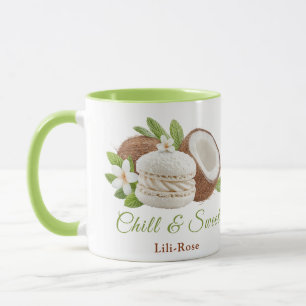 Caneca Dia do Sanduíche de Sorvete de Coco