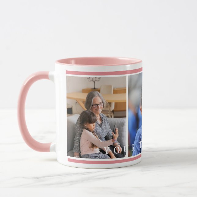 Caneca Dia dos avós da Fotografia Personalizada e Verde S (Esquerda)