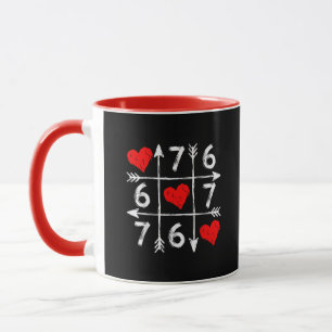 Caneca Dia dos Namorados 67 Seis Sete Meme Amor 6 7 Coraç