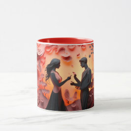 Caneca Dia dos Namorados verdadeiro amor casamento final