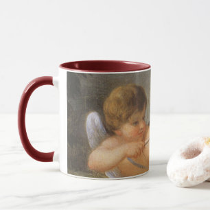 Caneca Dia dos Namorados Vintage, Cupido com Arco e Flech