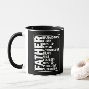 Caneca Dia dos Pais Adjetivo Dia dos Pais Legal Pai Defin