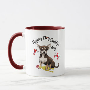 Caneca Dia dos pais feliz de sua chihuahua