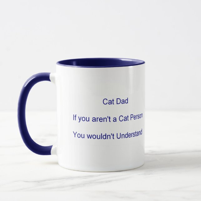 Caneca Dia dos Pais Gato Pai (Esquerda)