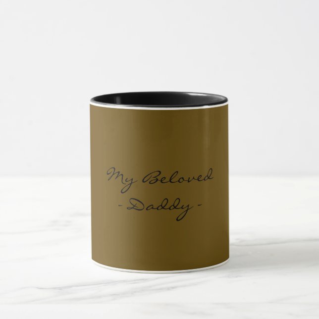 Caneca Dia dos Pais,Meu Papai Amado,Moderno , Simples Esp (Centro)