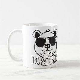 Caneca Dia dos Pais | PaBear | Preto branco | NOME