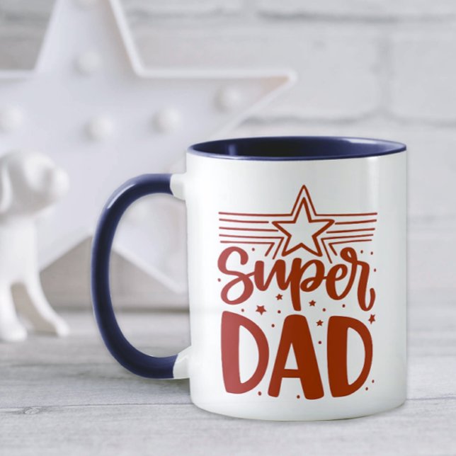 Caneca Dia dos Pais Super Pai (Super Dad Coffee Mug)