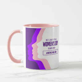 Caneca Dia Internacional da Mulher, 8 de março