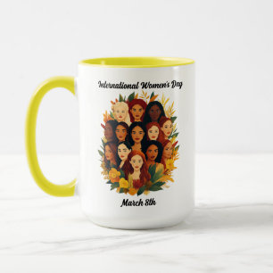 Caneca Dia Internacional da Mulher - Celebrar as Mulheres