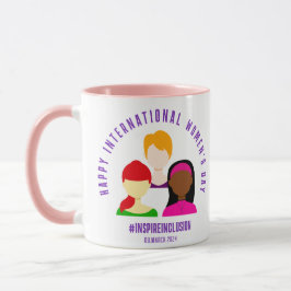 Caneca Dia Internacional da Mulher das Faces Elegantes 8 