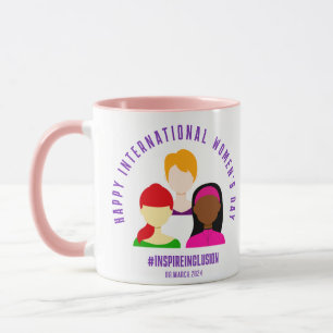 Caneca Dia Internacional da Mulher das Faces Elegantes 8