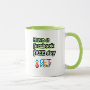 Caneca Dia Livre do Facebook