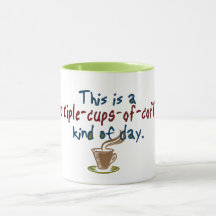 Dia múltiplo das chávenas de café