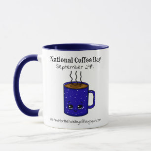 Caneca Dia Nacional do Café 29 de setembro Feriado Engr