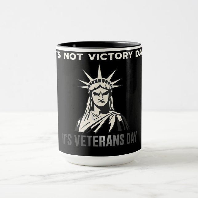 Caneca Dia Não Vitória - Design da Declaração do Dia dos  (Centro)