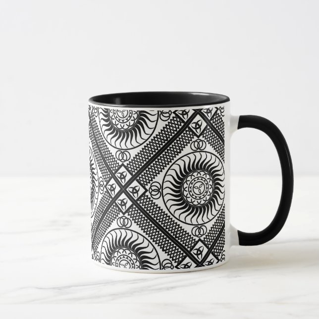 Caneca Diagonal do ornamento Celta (Direita)