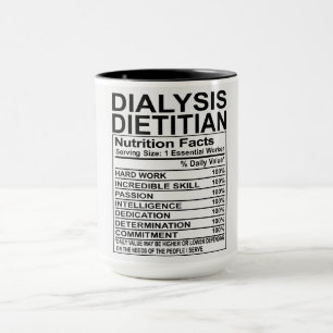 Caneca Diálise Fatos Nutritivos Dietitianos