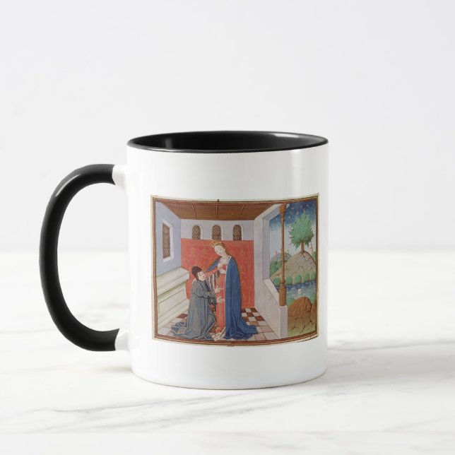 Caneca Diálogo entre Boethius e filosofia (Esquerda)