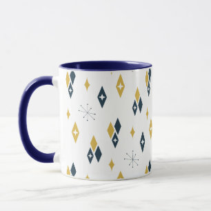 Caneca Diamantes Atômicos de Meados do Século Explosão Es