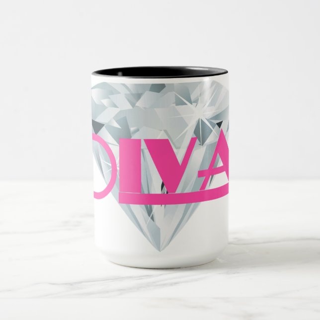 Caneca Diamond Diva Pink (Centro)