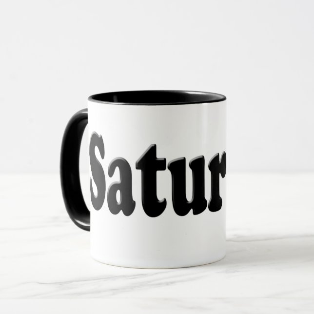 Caneca Dias da Semana - Sábado (Frente Esquerda)