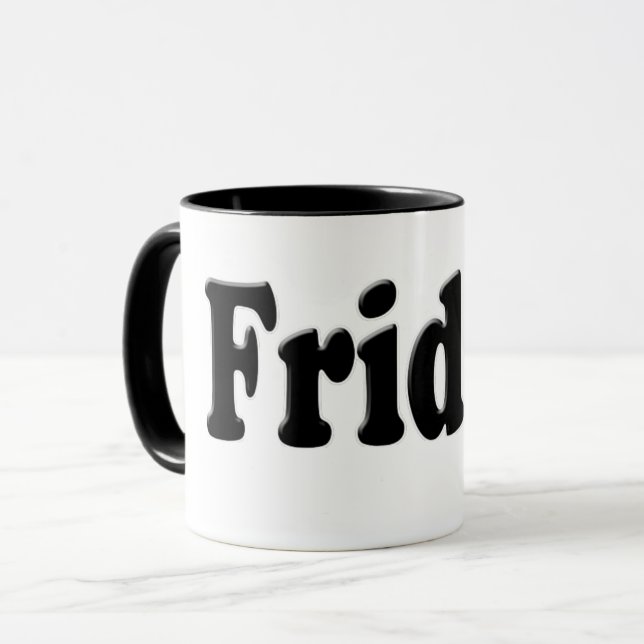 Caneca Dias da Semana - Sexta-feira (Frente Esquerda)