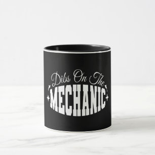 Caneca Dibs No Pai De Reparador Mecânico De Manutenção De