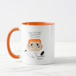 Caneca Dicas Autísticas Divertidas sobre Evitar o Contato
