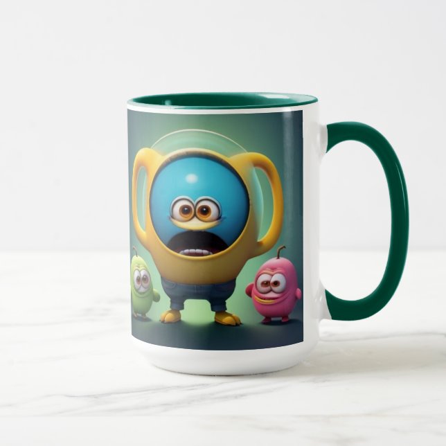 Caneca "Die Tassen-Gang – Außerirdisch verspielt" (Direita)