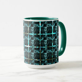 Caneca Diferentes xadrez, quadrados ou imagem sob grade?