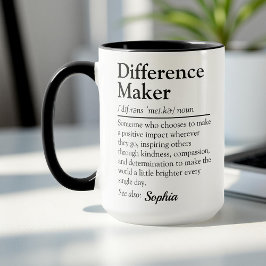 Caneca Difference Maker Personalized Appreciation Gift