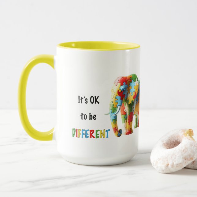 Caneca Different is okay (Com Donut)