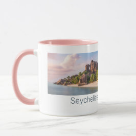 Caneca Dígito Seicheles La Digue Vintage Sunset Holiday G