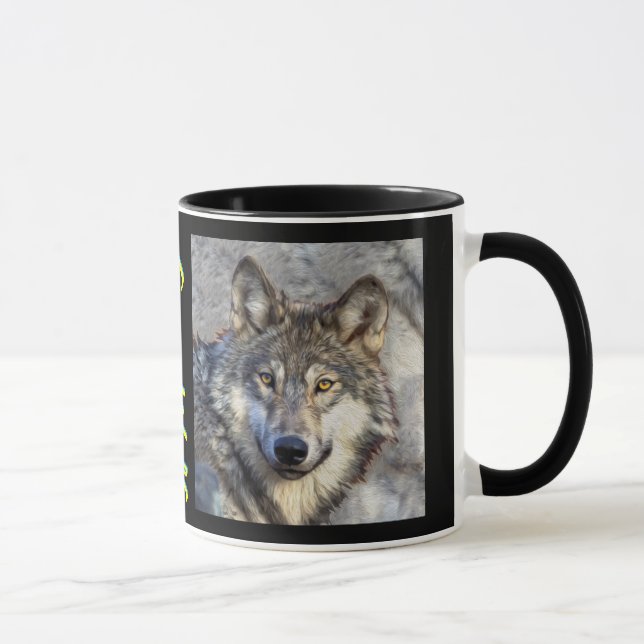 Caneca Dignidade do lobo cinzento (Direita)