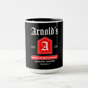 Caneca Diner americano da década de 1950