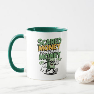 Caneca Dinheiro Assustado Não Faz Dinheiro