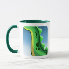 Caneca DINOSSAUR MISTERIOSO DO PESCOÇO LONGO por Jeff Wil