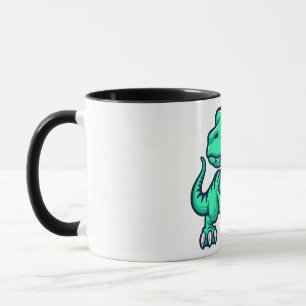Caneca dinossauro com ovos